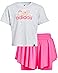 adidas Kids Heather Tee & Flowy Short Set (Toddler/Little Kids) - Main View