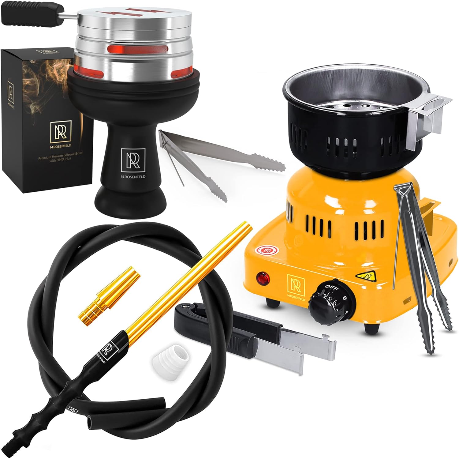 Hookah Hose with Mouthpiece 60" Long Silicone & Hookah