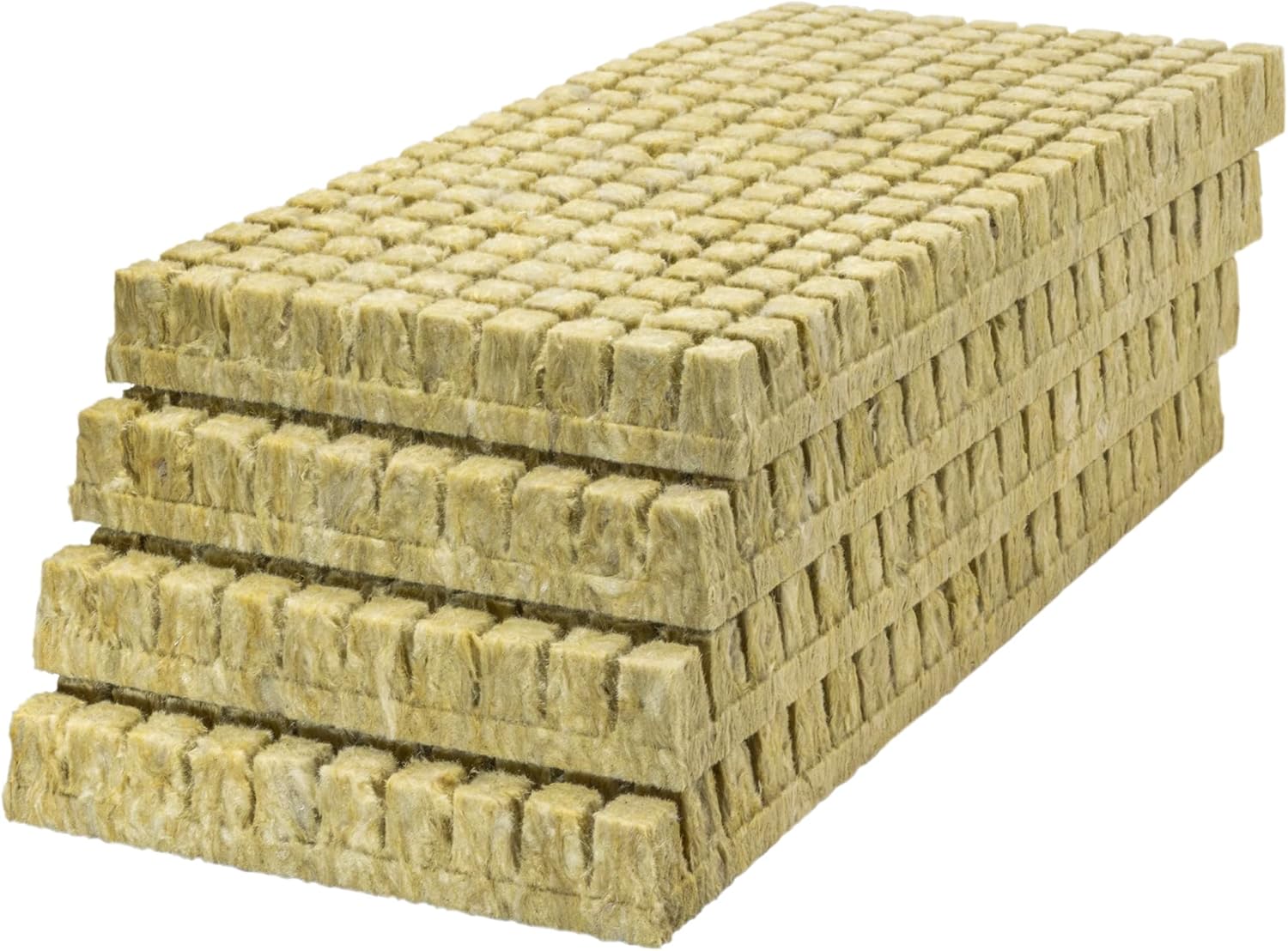 Grodan Rockwool Cubes for Propagation, Indoor Seed Starting (1 inch) 200 Cubes Per Sheet, 4 Sheets
