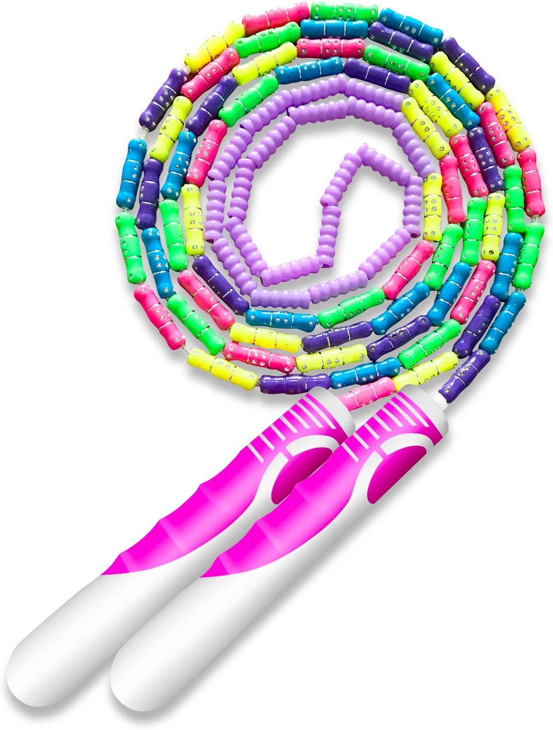 Amazon | AYORI 縄跳び なわとび 子ども用 ガラス玉を嵌める ロープ長さ調整可 スポーツ トレーニング フィットネス 筋トレ ...