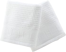 MÜHLE Shaving Towel – Pack of 2 Shaving Towels in White – 60 x 45 cm Size – Waffle Pique