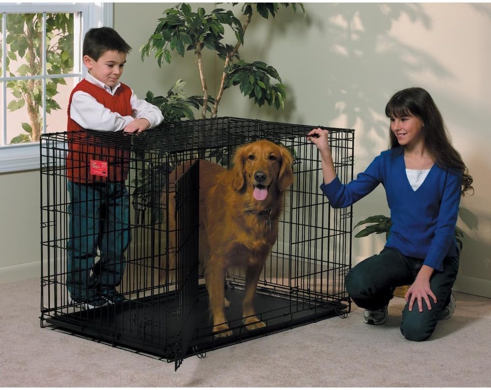 Midwest LifeStages Double Door Dog Crate 42x28x31 Pet