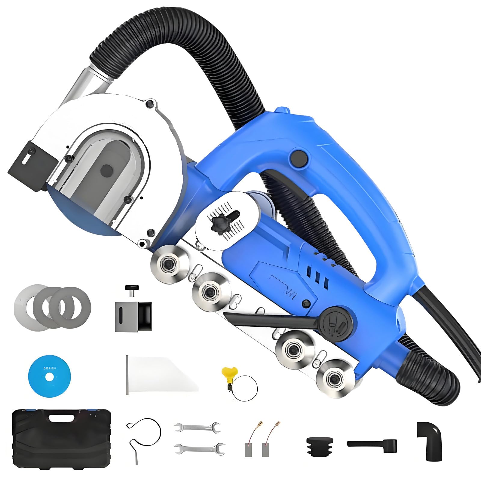 Pulitore elettrico per fughe da 1200W, utensile per la costruzione delle fughe, macchina elettrica per la pulizia delle fughe, utensile per fessure per fai da te con sacchetto raccoglipolvere