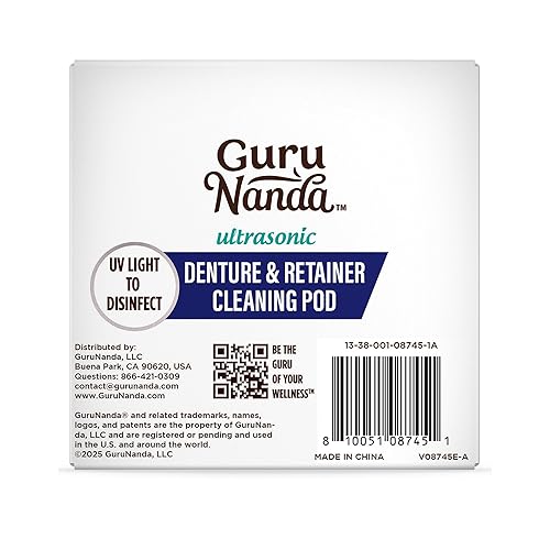 Miniatura 9 de GuruNanda Cápsula de limpieza de retenedores y alineadores para retenedores, dentaduras postizas, protectores bucales, alineadores y joyas, 3 modos,