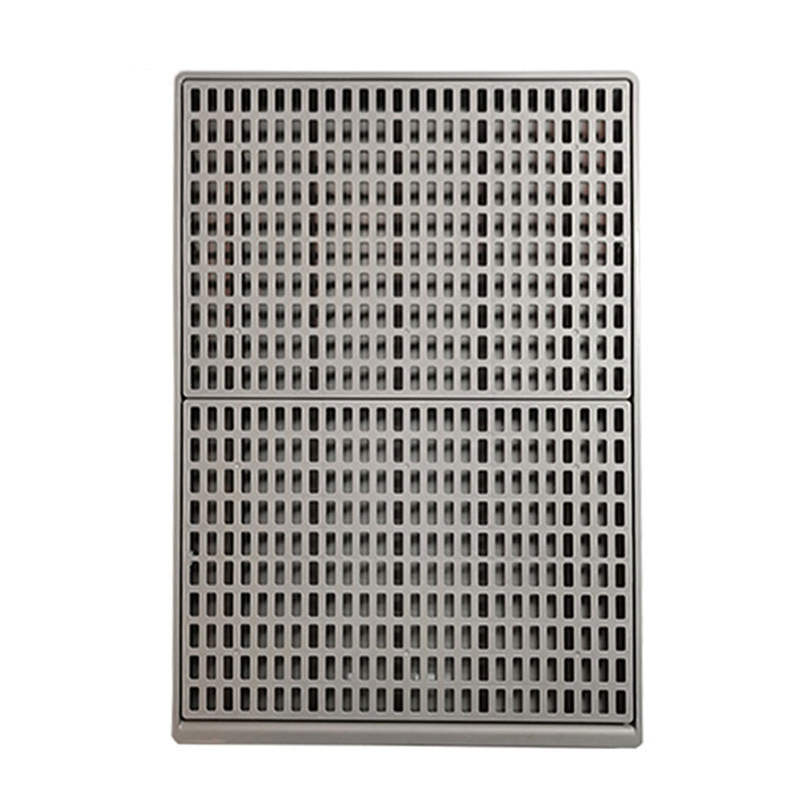 Große Haustierkäfigmatte, 50 x 36cm Hundekäfigmatte Großer Tierboden Hundetraining Bodenschutz Tabletts für Welpentraining (grau)