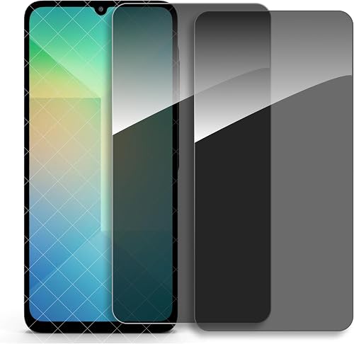 TISKO Pack of 2 Privacy Screen Protector 9H Tempered Glass Privacy compatible with Samsung Galaxy A16, Anti-Scratch, Case Friendly, Easy Install Accessories
