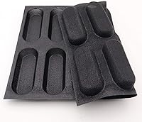 Vista 5 de Molde de pan francés perforado antiadherente de silicona, moldes para perros calientes, forros para hornear, molde de pan