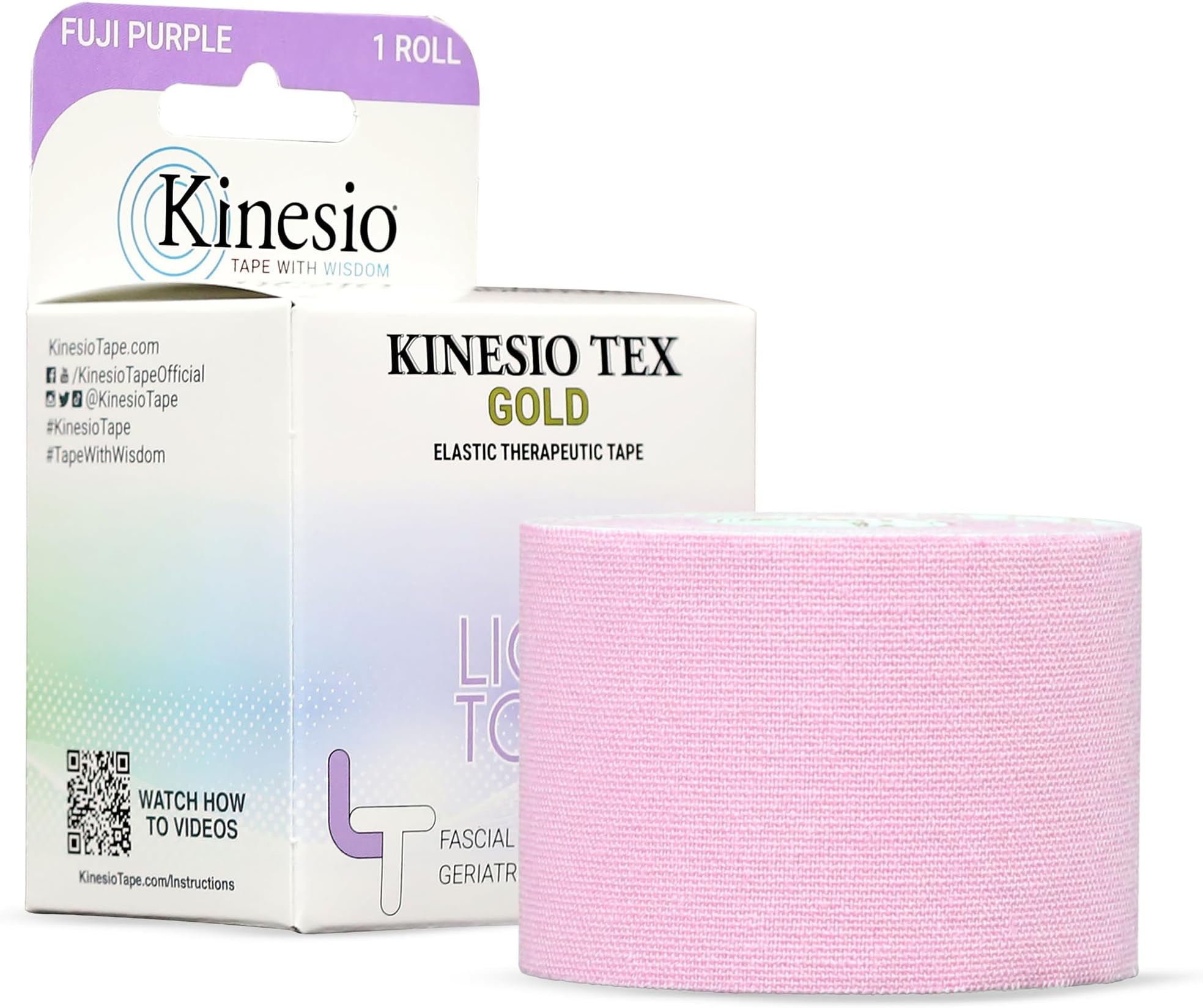 Taping - Elastic Therapeutic Athletic Tape Tex Gold Light Touch - Fuji Purple โ 2 in. x 16 ft