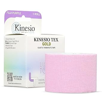 Kinesio Taping - Elastic Therapeutic Athletic Tape Tex Gold Light Touch - Fuji Purple 2 in. x 16.4 ft