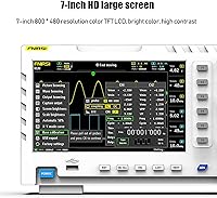 Vista 3 de FNIRSI Osciloscopio 1014D 2 en 1 Osciloscopio Digital DDS Generador de Señal, Sonda de Alto Voltaje 100X, 2 Canales 100Mhz Ancho de banda 1GSa/s