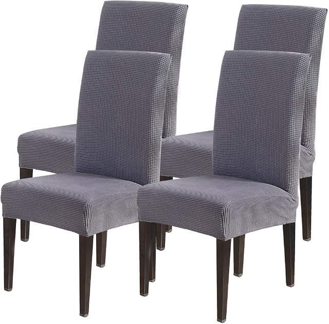 JuneJour Chair Covers for Dining Room,Elastic Stretch Modern Chair Cover Spandex Fabric Washable Removable Seats Slipcovers,for Kitchen,Dining Room,Wedding Decor,Hotel,Restaurant
