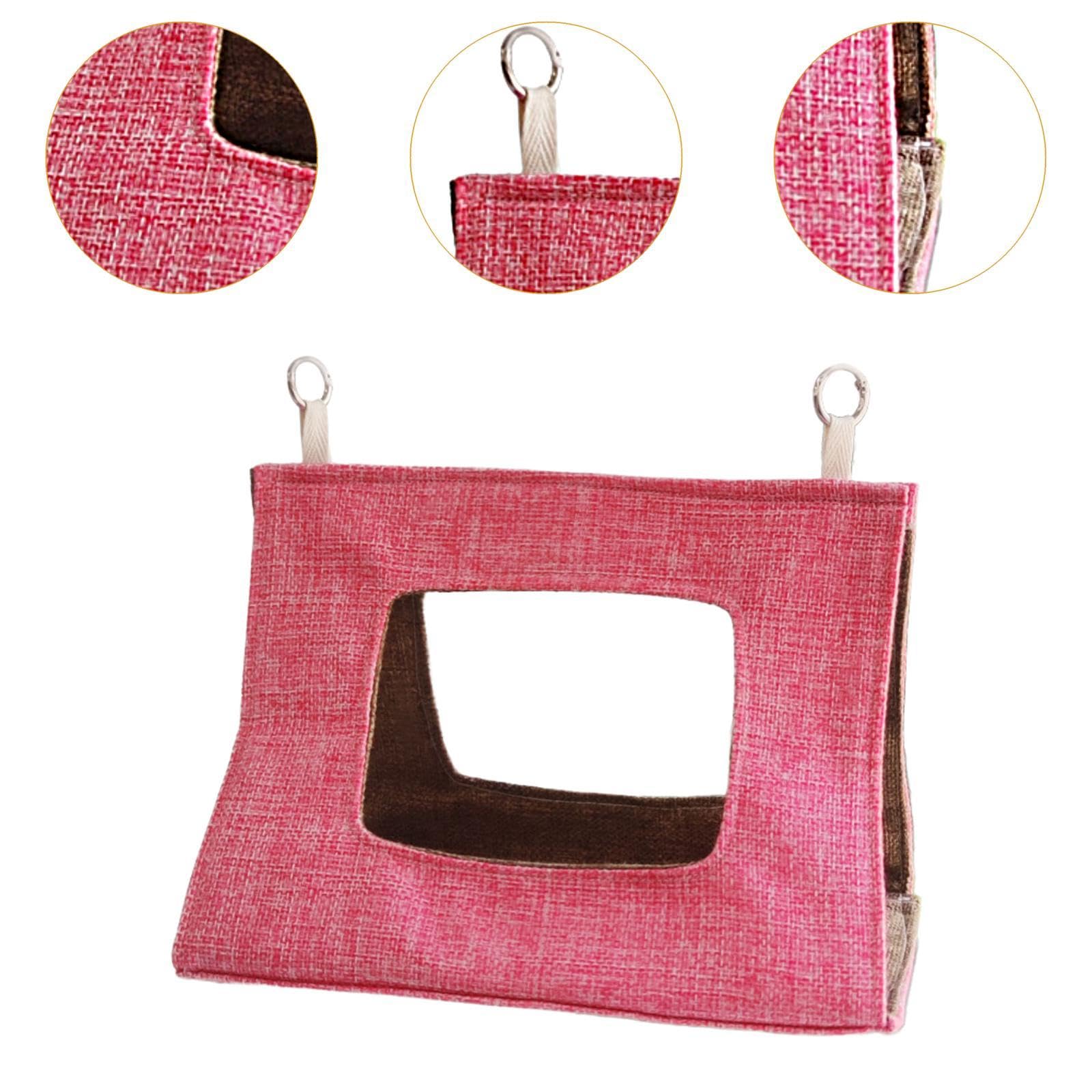 perfk Hamaca de pájaros, casa de Nido de pájaros, escondite cómodo Accesorios de Hamaca Colgantes Cama Nido para Budgies de hámster Loro bañador, L