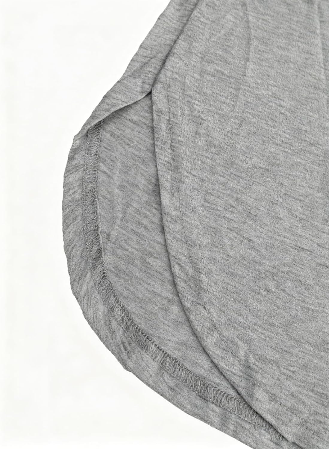 Women's Button-Front Long-Sleeve T-Shirt Curved Hem 2025 Fashion Top - Image 7