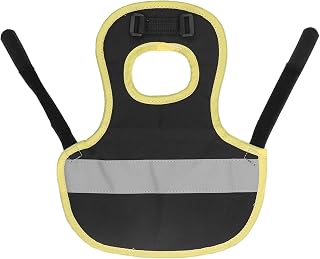 Chicken Reflective Vest, Poultry Vest Soft Warm Nylon Lightweight for Autumn Ducks for Geese (Black)