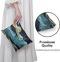 Vista 5 de Cafl Bolsa de maquillaje para viajes, artículos esenciales para organizar joyas, bolsa de cosméticos para el cuidado de la piel, neceser