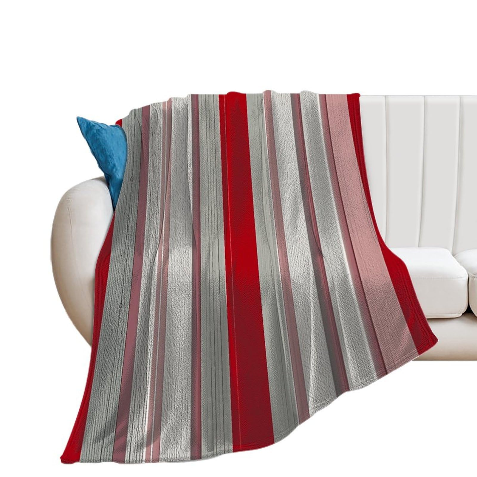 Couverture en flanelle légère pour cocooning sur le canapé du salon