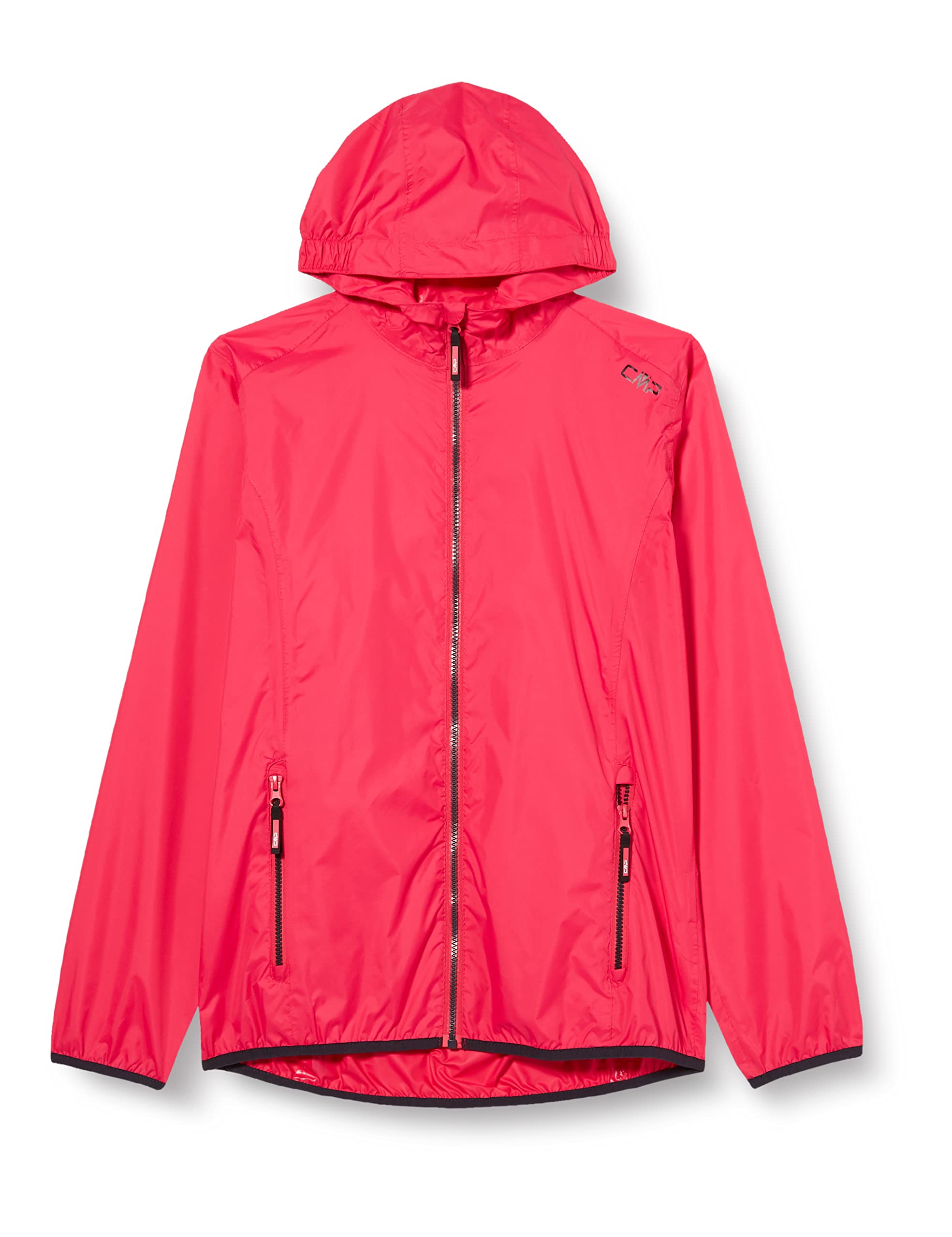 CMP - Kid G Jacket Rain Fix Hood, Strawberry, 176