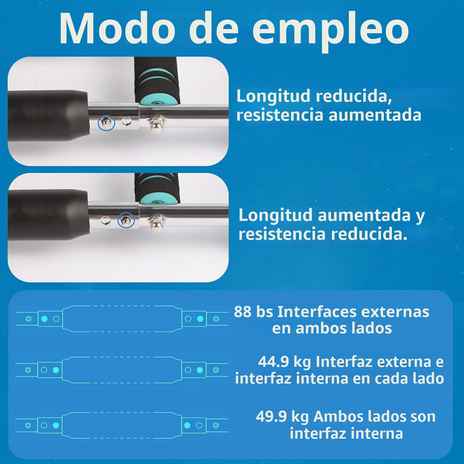 Twister Armtrainer, Ejercitador de Brazos Ajustable 50KG-60KG, Barra Giratoria Portátil, Potenciador de Fuerza Muscular, Ejercitador de Brazo Giratorio de Tres Velocidade