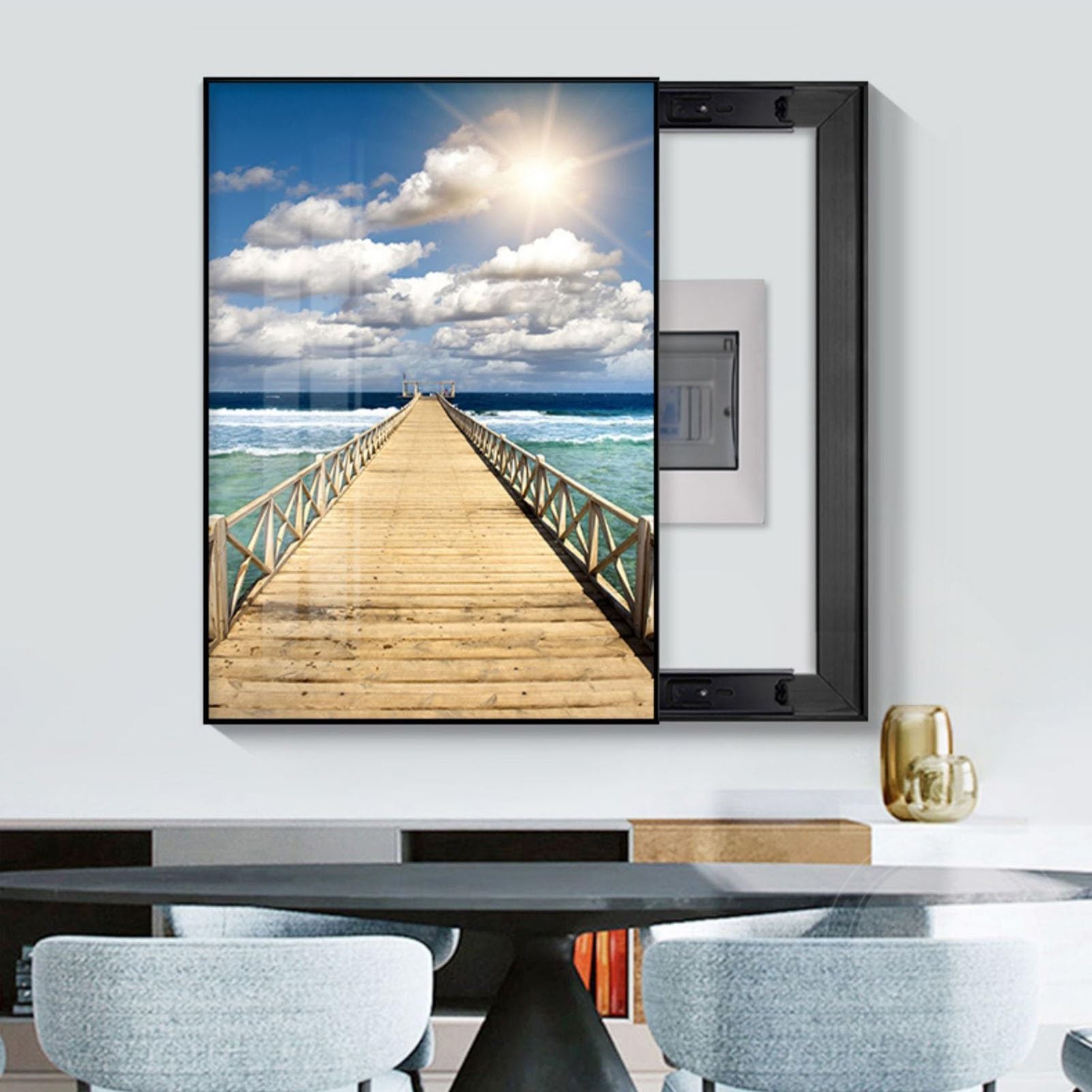 Hubbell-Bell 5181-0 Weatherproof Cover, 1-Gang, (1) Duplex Receptacle, Horizontal-Device Mount, Gray, 4-1/2-Inch x 2-3/4-Inch