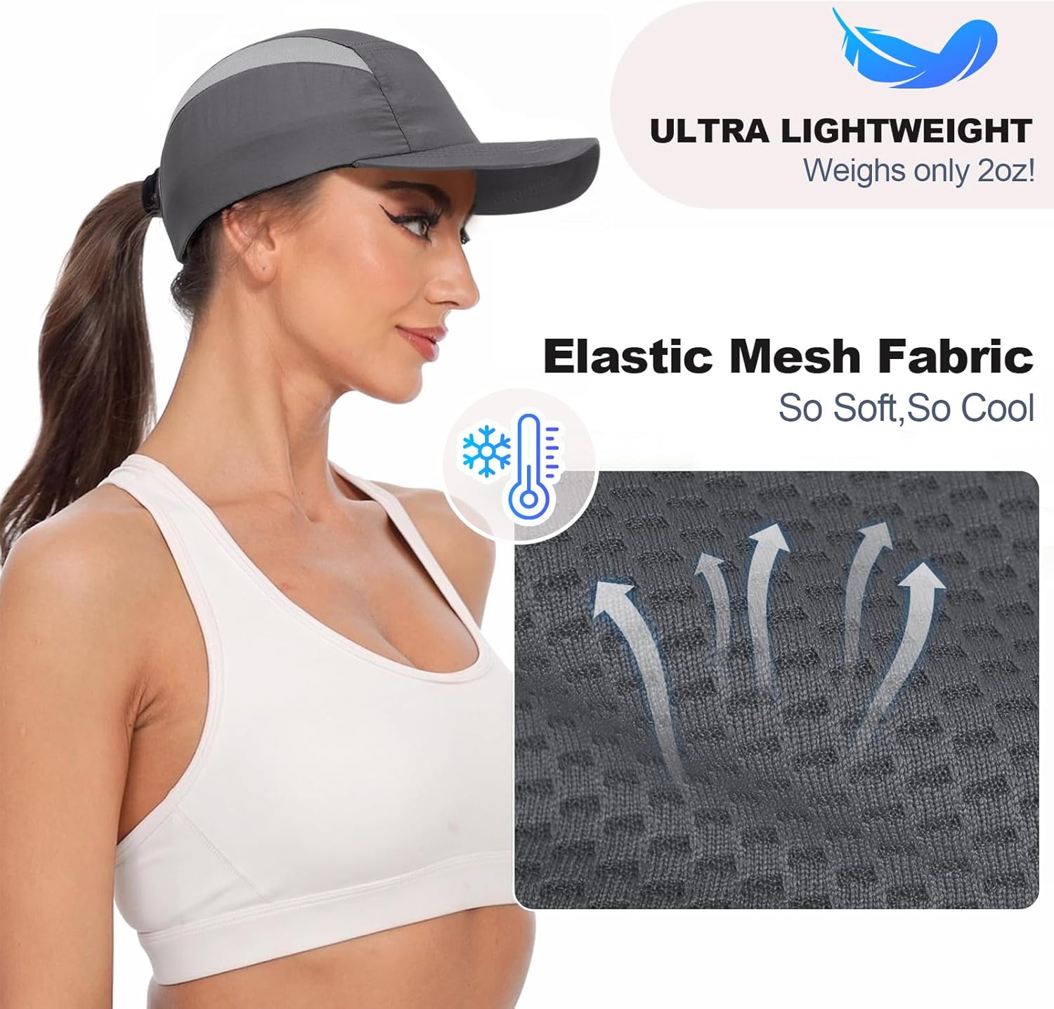 Oversize XXL Quick Dry Baseball Caps for Men Big Head, Unstructured Mesh Snapback Hat Outdoor Large Size Sport Hat - Image 5