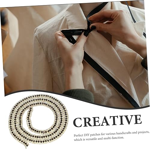 Miniatura 6 de Cinta para ropa, 5 cadenas de diamantes de imitación de vidrio, decoración de boda, tiras de cristal brillantes, delicado vidrio de novia, copa de