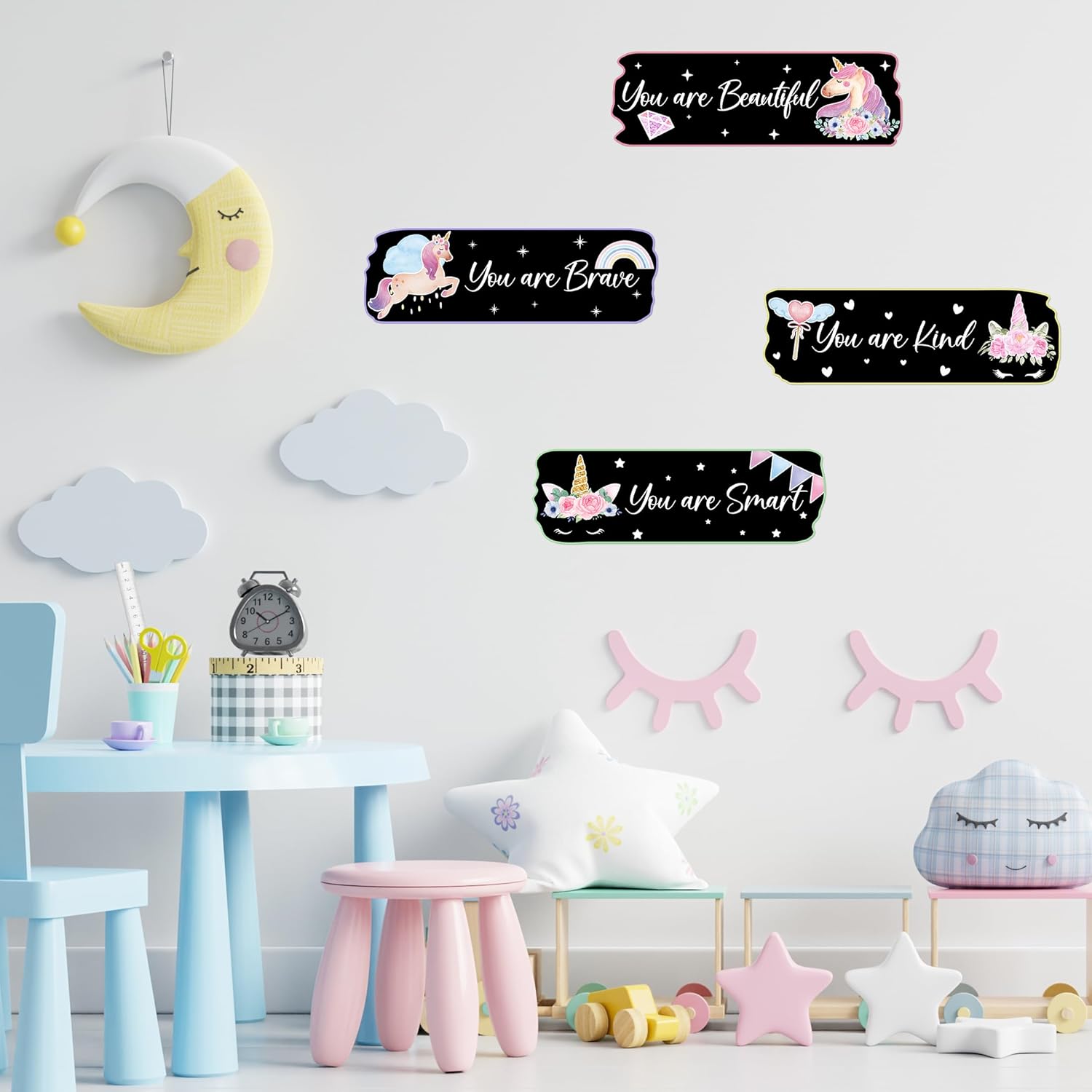 Best Kids' Wall Art - Glow in The Dark Stars Unicorn Decals Review
