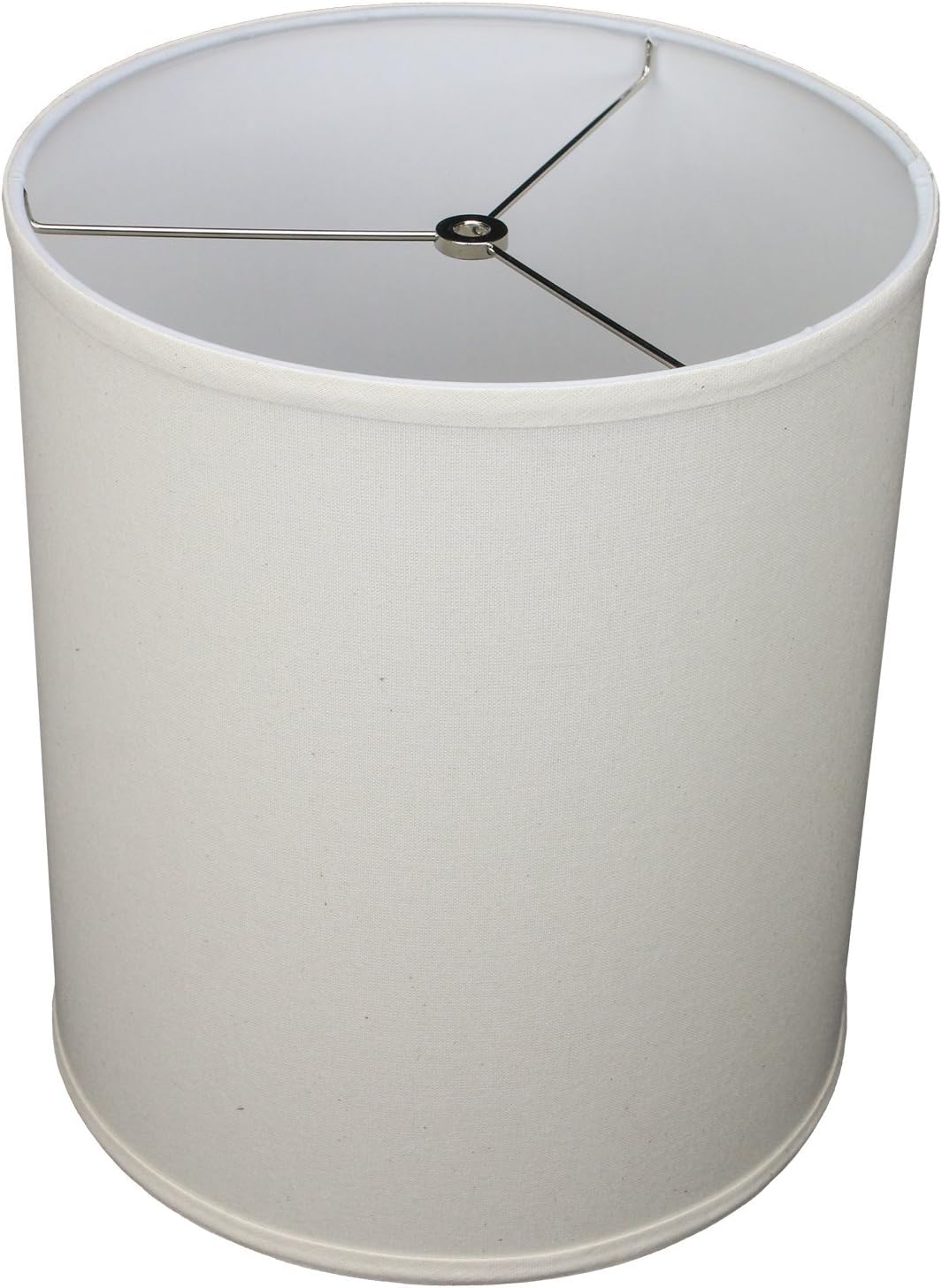 fenchelshades.com top  bottom diameter cylinder drum lampshade usa made (beige homespun)