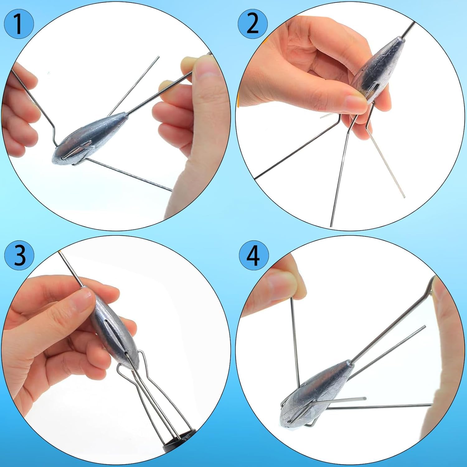 5 pesi da pesca Sputnik Sinker piombo surf casting Spider Sinkers coda lunga attrezzatura da pesca per pesce gatto acqua salata spiaggia sabbia oceano