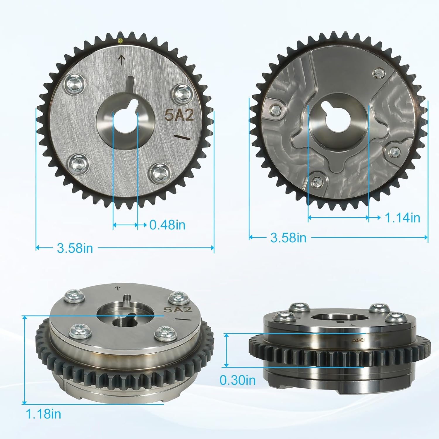 Variable Valve Timing VVT Sprocket, Intake Camshaft Timing Gear Phaser Compatible with Honda Accord CR-V Acura ILX TLX 2.4L 2013-2020 Replace 918-920 143105A2A01