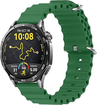 Teknoft 22mm ile Uyumlu Saatler için Ocean Loop 46mm Silikon Kordon HUAWEI Watch (GT6 Pro/GT6/GT5 Pro/GT5/GT4/Watch 4 Pro/GT3/GT3 Pro/GT2/GT2 Pro)