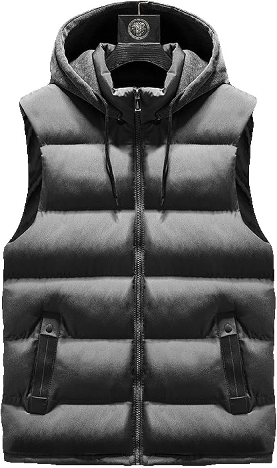 Thermal, Sleeveless Hoodie, Padded 