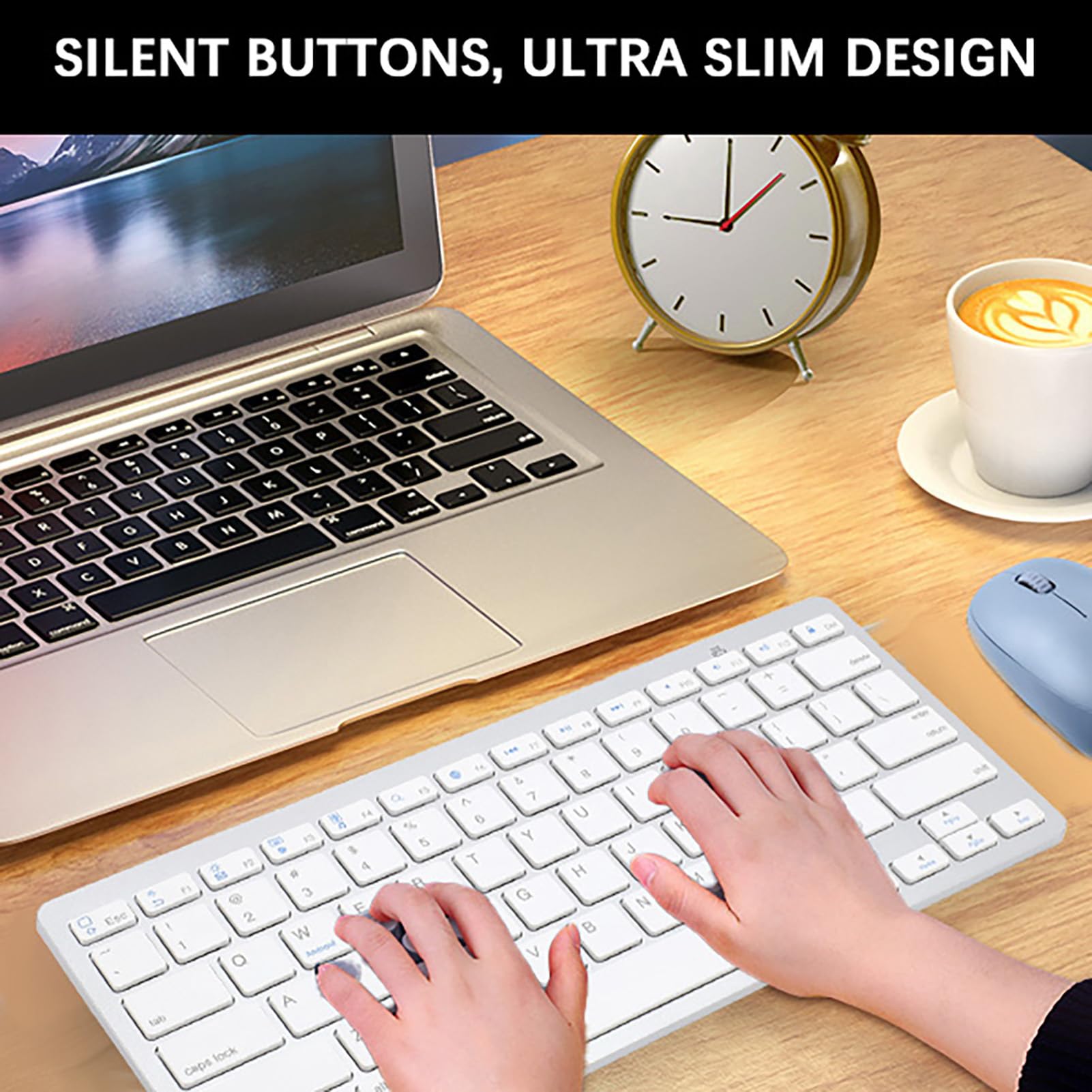 Set Tastiera E Mouse Wireless 2.4G - 78 Tasti Silenziosi, Mouse DPI Regolabile, Per PC E Laptop - Foto 6