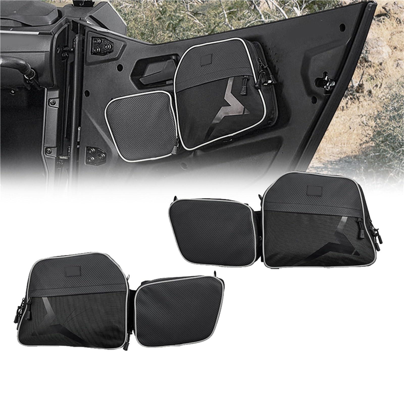 Sacs de Portière Avant Inférieurs ZForce 950 Finition Premium Toile 1680D - 8