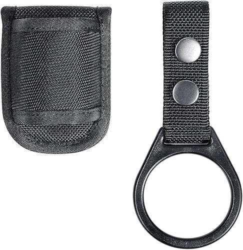 Miniatura 10 de TAFTACFR Soporte compacto para linterna (parte superior abierta) + soporte de correa de anillo de linterna para sostener Mag Lite y otras linternas