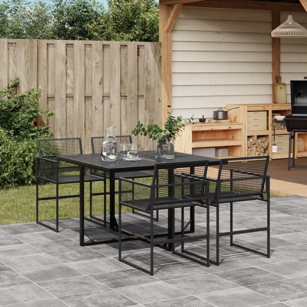 Salon de jardin en rotin synthétique pour des déjeuners fluides sur petite terrasse