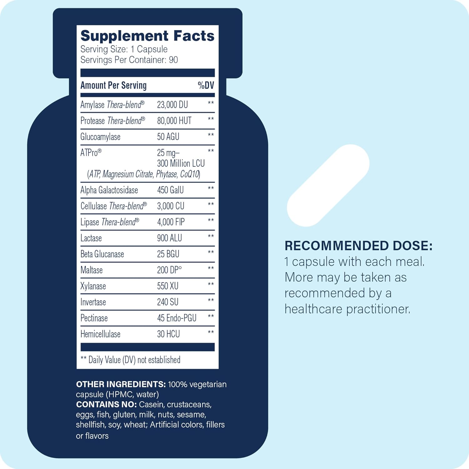 Enzyme Science Digest Gold, 90 Capsules - Maximum Strength Vegan Enzyme Supplement for Better Digestion with Amylase, Lipase and Protease