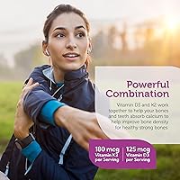 Vista 3 de Zahler Fórmula avanzada de vitamina D3 y K2 D3 y K2 que apoya la densidad ósea y la absorción de calcio, 60 cápsulas.