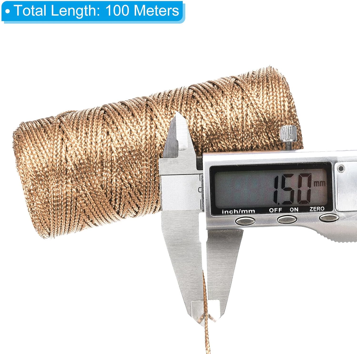 Home and Garden Parts 330 Yards Decorative Metallic Bakers Twine 3 Pcs Beige #CN/251024/06043