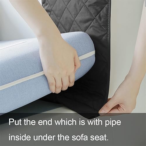 Miniatura 6 de MDSTOP Organizador de reposabrazos de sofá con bandeja de soporte, soporte para control remoto de TV, organizador de sillón para controlador de