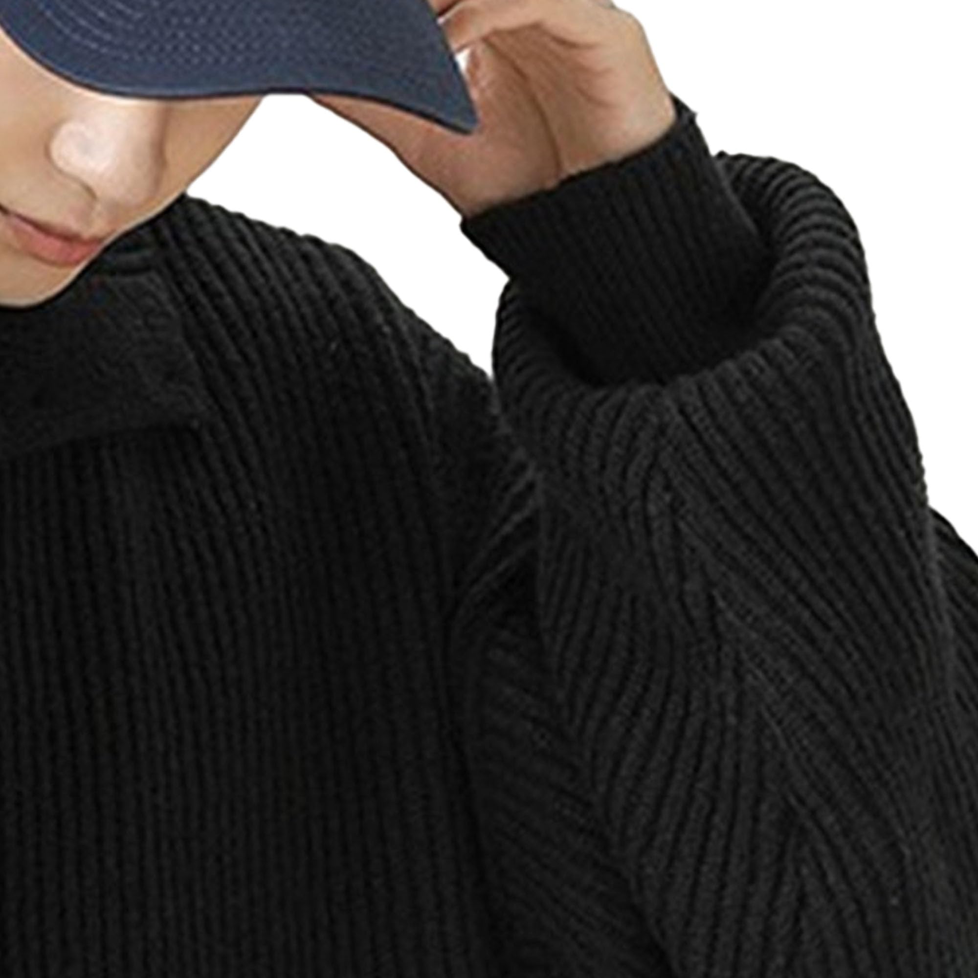 Cardigan lavorato a maglia per uomo Y2K Knit Button Up Maglione