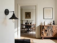 Vista 9 de Permo - Iluminación clásica industrial de metal, candelero de pared, lámpara de pared ajustable de 180 grados.