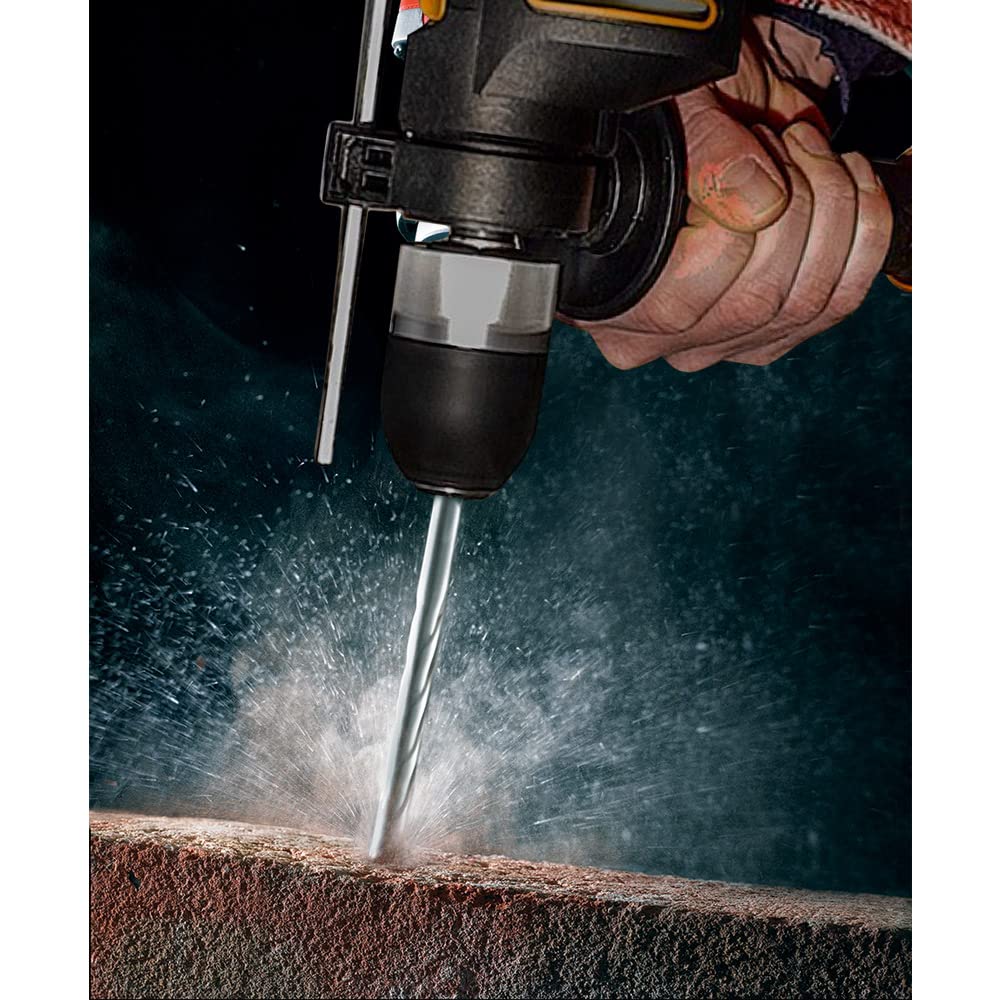 WORX - Wiertarka udarowa 600W - WX317.2 - ◕13 mm (uchwyt wiertarski bezkluczykowy, zmienna prędkość, akcesoria: wiertła, ogranicznik głębokości, obudowa)