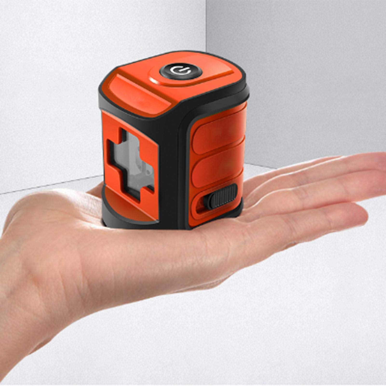 Nivel Láser Mini 3D Autonivelante Láseres, Con Horizontales Y Verticales Línea De Rayo IP54 Y 3 ° Nivelación Automática Resistente Al Agua, Al Polvo Y A Los Impactos, Para Decoración De Edificios.