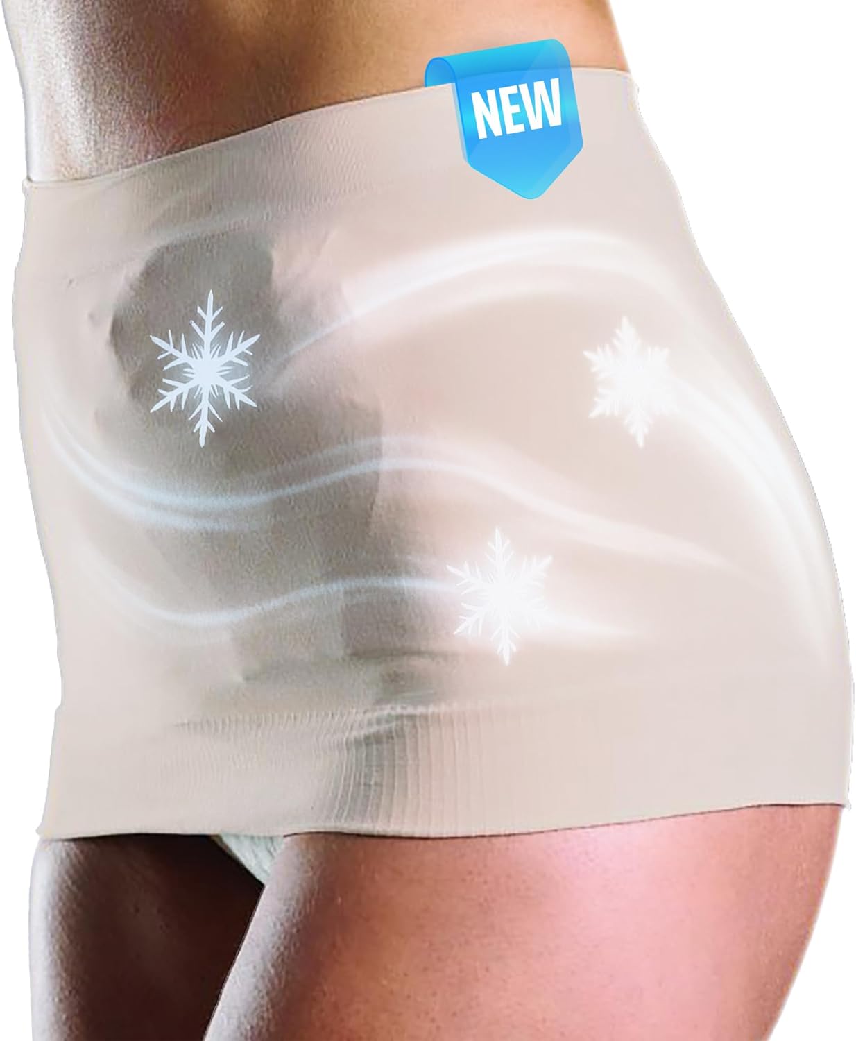 StomaSafe Cool Ostomy Support Belt (L/XL) | Light Compression Garment with Breathable Breeze Yarn | Discreet Fixation for 1- & 2-Piece Systems | Seamless, Latex-Free, Unisex Design