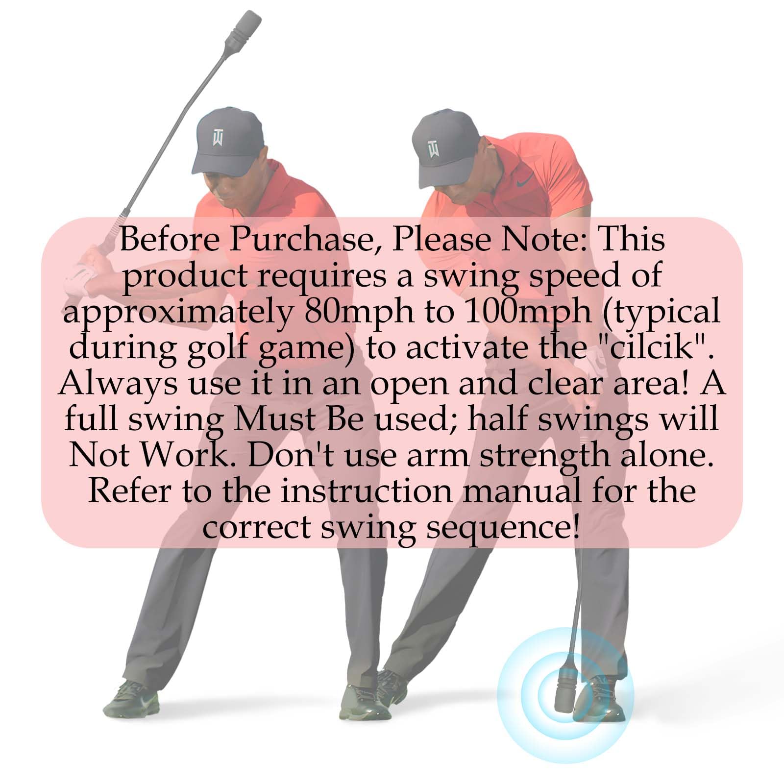 Golfschwung-Trainer – Klickstab-Golftrainer für Golf-Tempo-Praxis, gewichtete Golf-Trainingshilfe hilft, die Kraft zu verbessern, den Schwungrhythmus zu verbessern und das Gleichgewicht zu