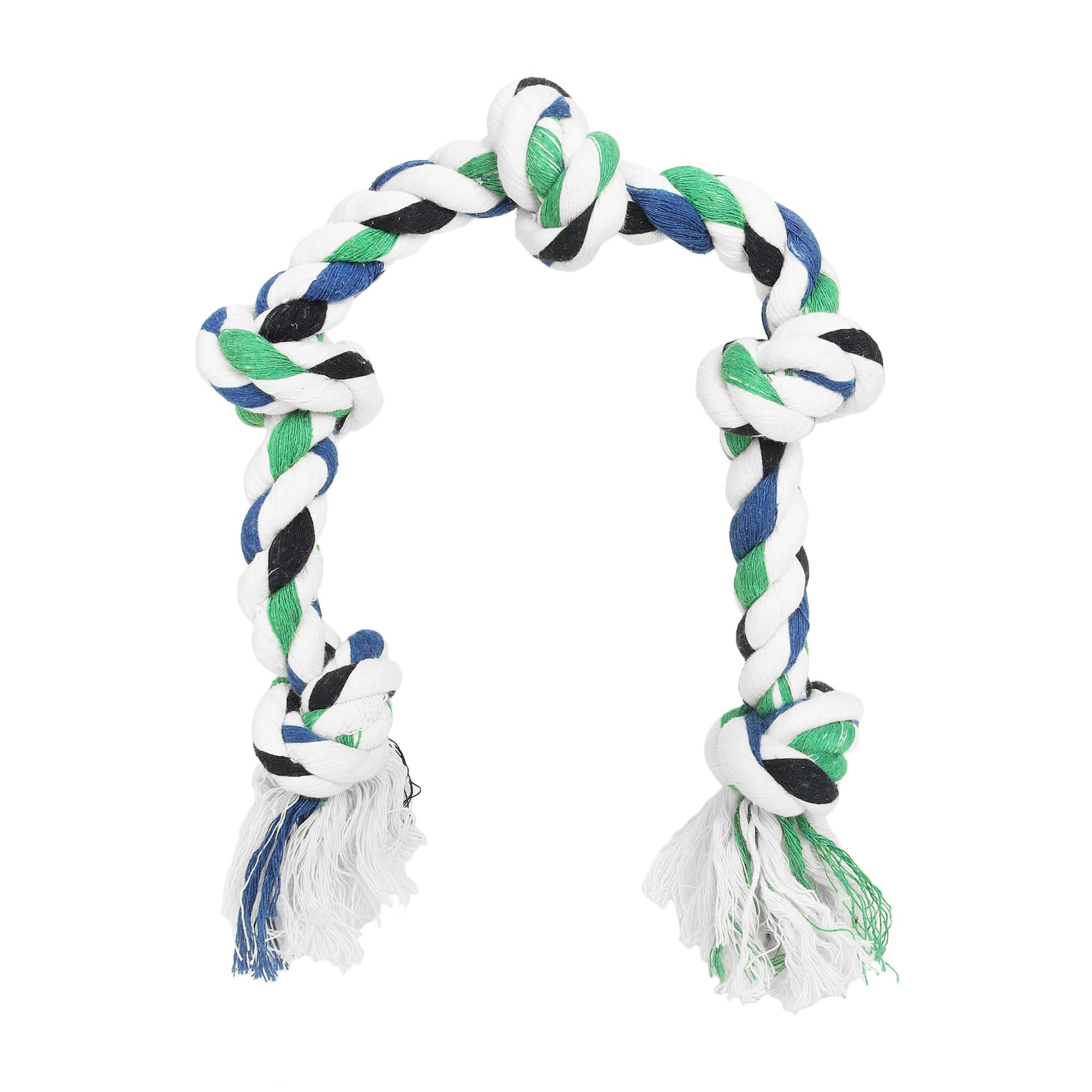 Mascots Tierra 5 Knot Rope Toy Dogs Playing Dog chew Toy for Aggressive chewers Dog chew Rope Toy for Medium and Large Breed (Color May Vary) (B097689RC4) Amazon Price History, Amazon Price Tracker