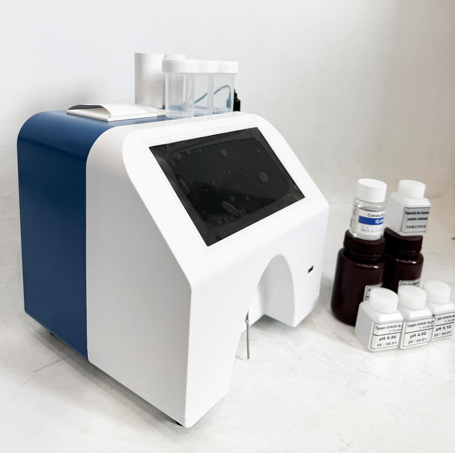 Dairy Composition Analyzer Digital Milk Analyzer Thermal Printer Touch Screen For Measuring Fat,Protein,Lactose,Non-fat Solid,Density,Water Content,Ice Point,Ash,Milk Temperature,pH Value,Conductivity