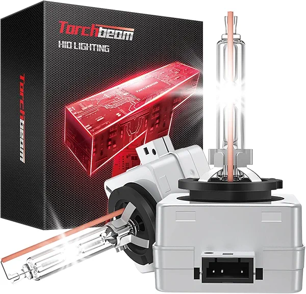 Torchbeam D3S HID Bulbs, 6000K Cool White, 35W 66340 42403 42302 (42403C1) Replace HID Xenon Bulbs, (Not fit Halogen Assembly), Pack of 2