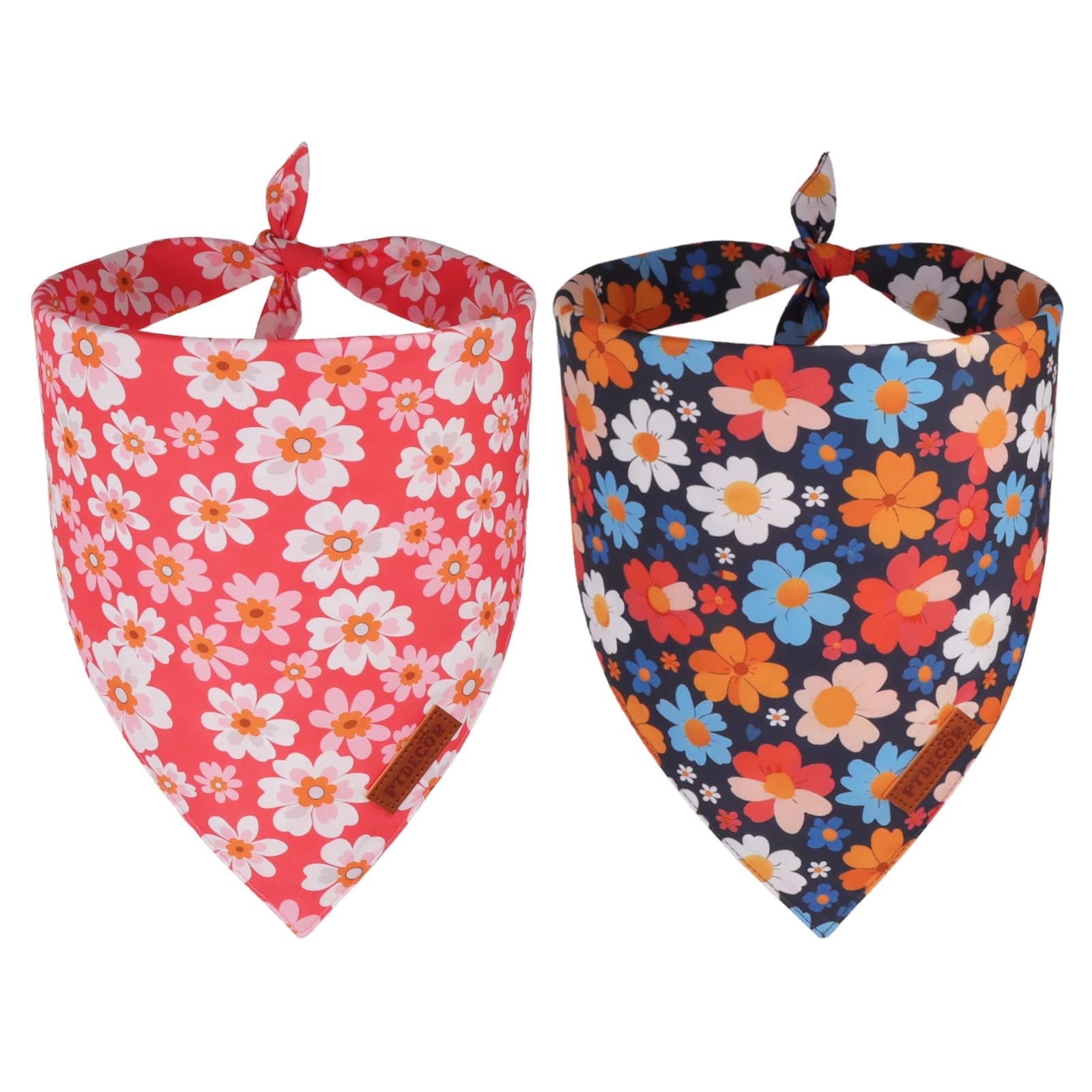PTDECOR Flower Dog Bandana