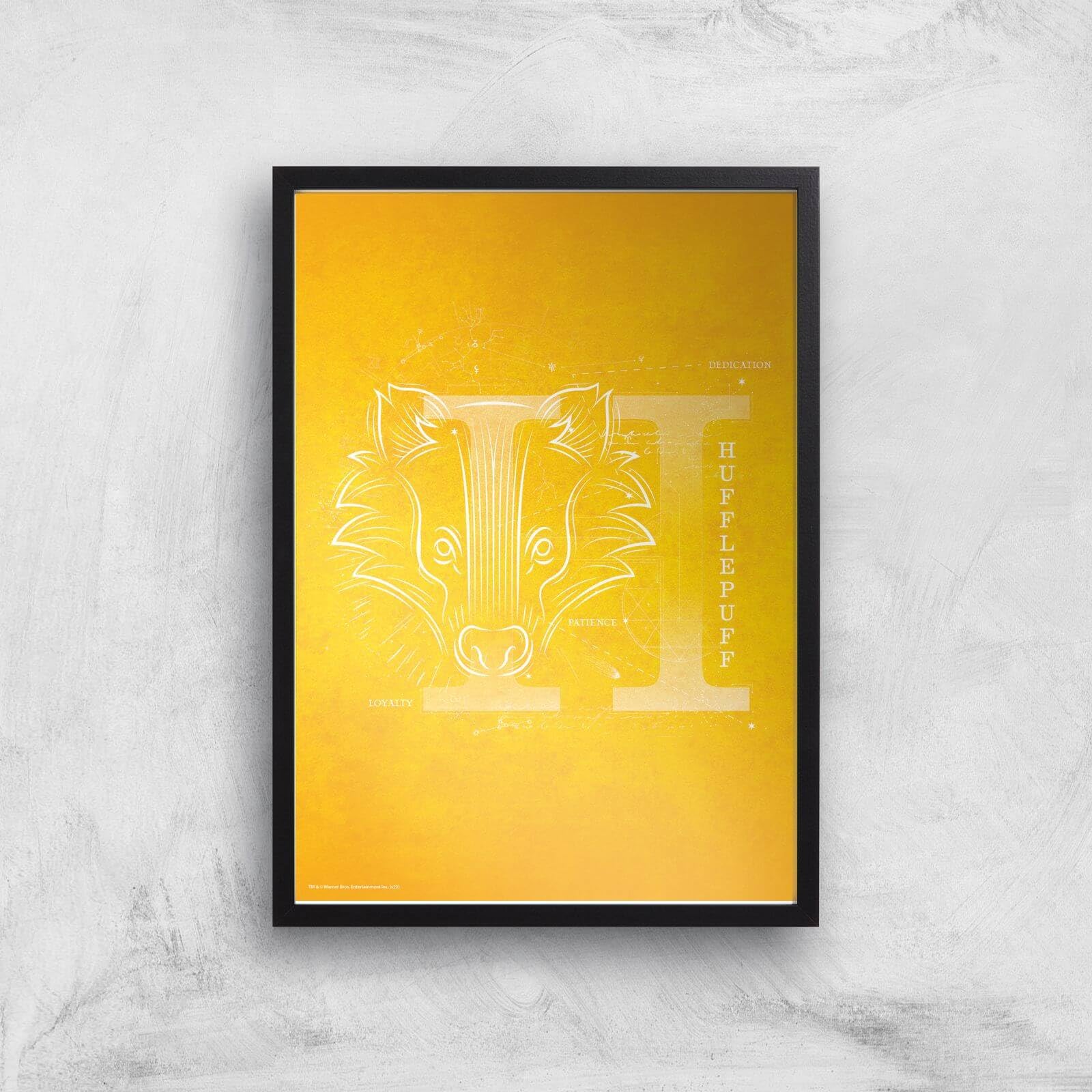 Zavvi Harry Potter Hufflepuff Giclee Art Print A2